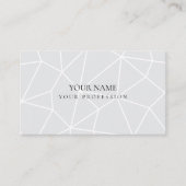 Minimalistischer abstrakter geometrischer blauer H Visitenkarte (Vorderseite)