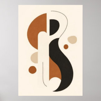 Minimalistischer abstrakter geometrischer Druck |  Poster