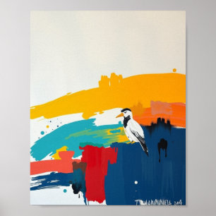 Minimalistischer abstrakter Linienkunst-Druck Poster