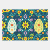 Minimalistischer Abstrakter Ostereier Geschenkpapier Set (Vorderseite)