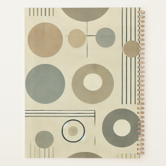 Minimalistischer Abstrakter Planer (Rückseite)