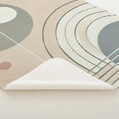 Minimalistischer Abstrakter Sherpa-Blanket Sherpadecke (3/4)