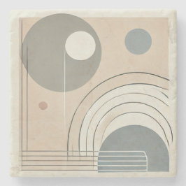 Minimalistischer Abstrakter Stone-Untersetzer Steinuntersetzer