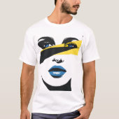 Minimalistischer abstrakter T - Shirt (Vorderseite)