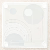 Minimalistischer Abstrakter Untersetzer (Rückseite)