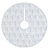 Minimalistischer Abstrakter Weihnachtsbaum Polyester Weihnachtsbaumdecke (Vorderseite)