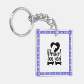 Minimalistischer Acryl-Schlüsselanhänger "Dog Mum" Schlüsselanhänger (Vorderseite links)