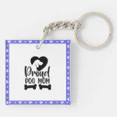 Minimalistischer Acryl-Schlüsselanhänger "Dog Mum" Schlüsselanhänger (Rückseite)