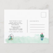 Minimalistischer Adressenwechsel Boho-Pflanze Ankündigungspostkarte (Rückseite)