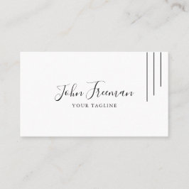 Minimalistischer Agent für die Signatur von Schwar Visitenkarte