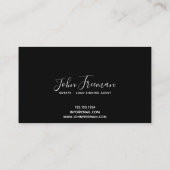 Minimalistischer Agent für Notar-Signaturen in Sch Visitenkarte (Rückseite)