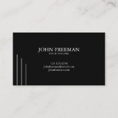 Minimalistischer Agent für Notarsignaturen Visitenkarte (Rückseite)