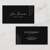 Minimalistischer Agent für Notarsignaturen Visitenkarte (Vorne/Hinten)