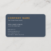 Minimalistischer Agent für Real Anwesen Visitenkarte (Vorderseite)