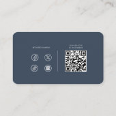 Minimalistischer Agent für Real Anwesen Visitenkarte (Rückseite)