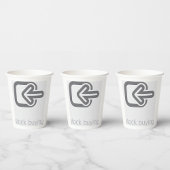 Minimalistischer Aktienkauf Modernes Finanzsymbol Pappbecher