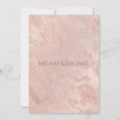 Minimalistischer Ananas aus Rosegold Einladung (Rückseite)