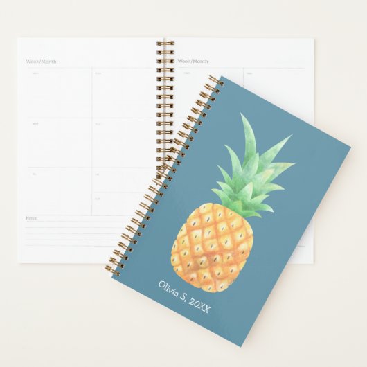 Minimalistischer Ananas Personalisiert Planer (Anzeige)