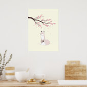 Minimalistischer Anime-Fuchsgeist Poster (Küche)