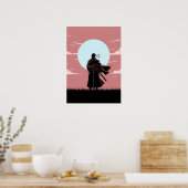 Minimalistischer Anime-Ronin Poster (Küche)