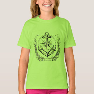 Minimalistischer Anker - Festigkeit und Seeverbind T-Shirt