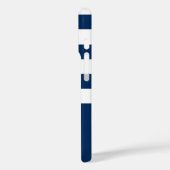 Minimalistischer Anker und Streifen Case-Mate iPhone Hülle (Rückseite / Links)