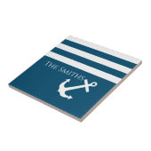 Minimalistischer Anker und Streifen Fliese (Seite)