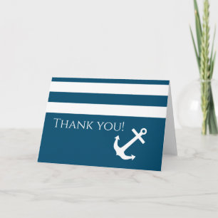 Minimalistischer Anker und Streifen Nautic Vielen  Karte