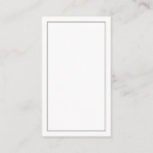 Minimalistischer Antrag auf Rezept Begleitkarte (Rückseite)