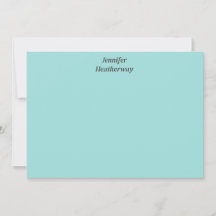 Minimalistischer Aqua-Blau-individuelle Name