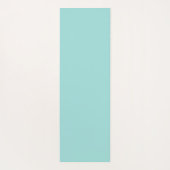 Minimalistischer Aqua-Blau-individuelle Name Yogamatte (Rückseite)