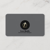 Minimalistischer Architekt. Benutzerdefiniertes Gr Visitenkarte (Vorderseite)