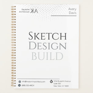 Minimalistischer Architekturkalender 2026 und Proj Planer