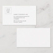 Minimalistischer Arzt für einfaches, modernes Logo Visitenkarte (Vorne/Hinten)