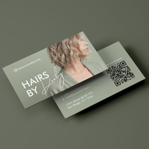 Minimalistischer ästhetischer Haarstylist-Therapeu Visitenkarte