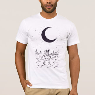 Minimalistischer Astronaut Lunar Explorer Grafikde T-Shirt