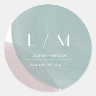 Minimalistischer Aufkleber für Wasserfarben Pastel