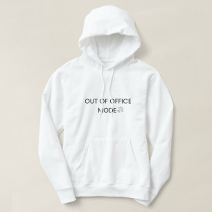 Minimalistischer Außer-Haus-Modus-T-Shirt Hoodie