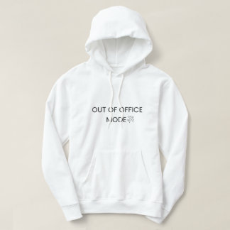 Minimalistischer Außer-Haus-Modus-T-Shirt Hoodie