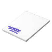 Minimalistischer Ausspruch Notizblock (Rotiert)