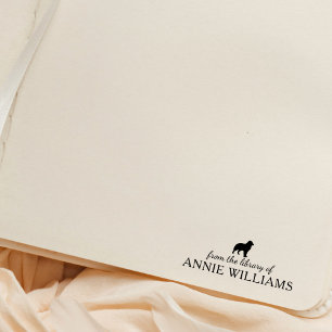 Minimalistischer australischer Schäferhund Gummistempel