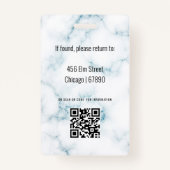 Minimalistischer Ausweis für moderne Lehrkräfte (Rückseite)