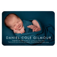 Minimalistischer Baby Boy Name Foto Geburtsankündi