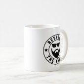 Minimalistischer Bart Kaffeetasse (VorderseiteRechts)