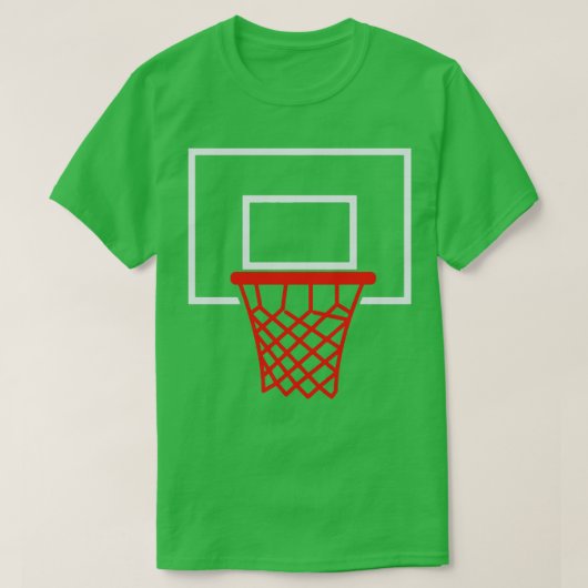Minimalistischer Basketballkorb T-Shirt (Design vorne)