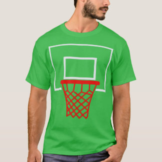Minimalistischer Basketballkorb T-Shirt