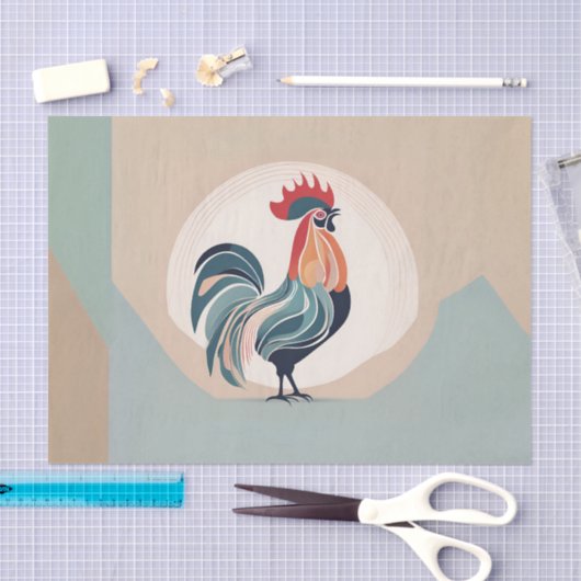 Minimalistischer Bauernhof Seidenpapier (Handwerk)