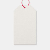 Minimalistischer Baum Frohe Weihnachten Geschenkanhänger (Rückseite)
