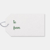 Minimalistischer Baum Geschenkanhänger (Rückseite Horizontal)