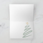 Minimalistischer Baum Karte (Innenseite)
